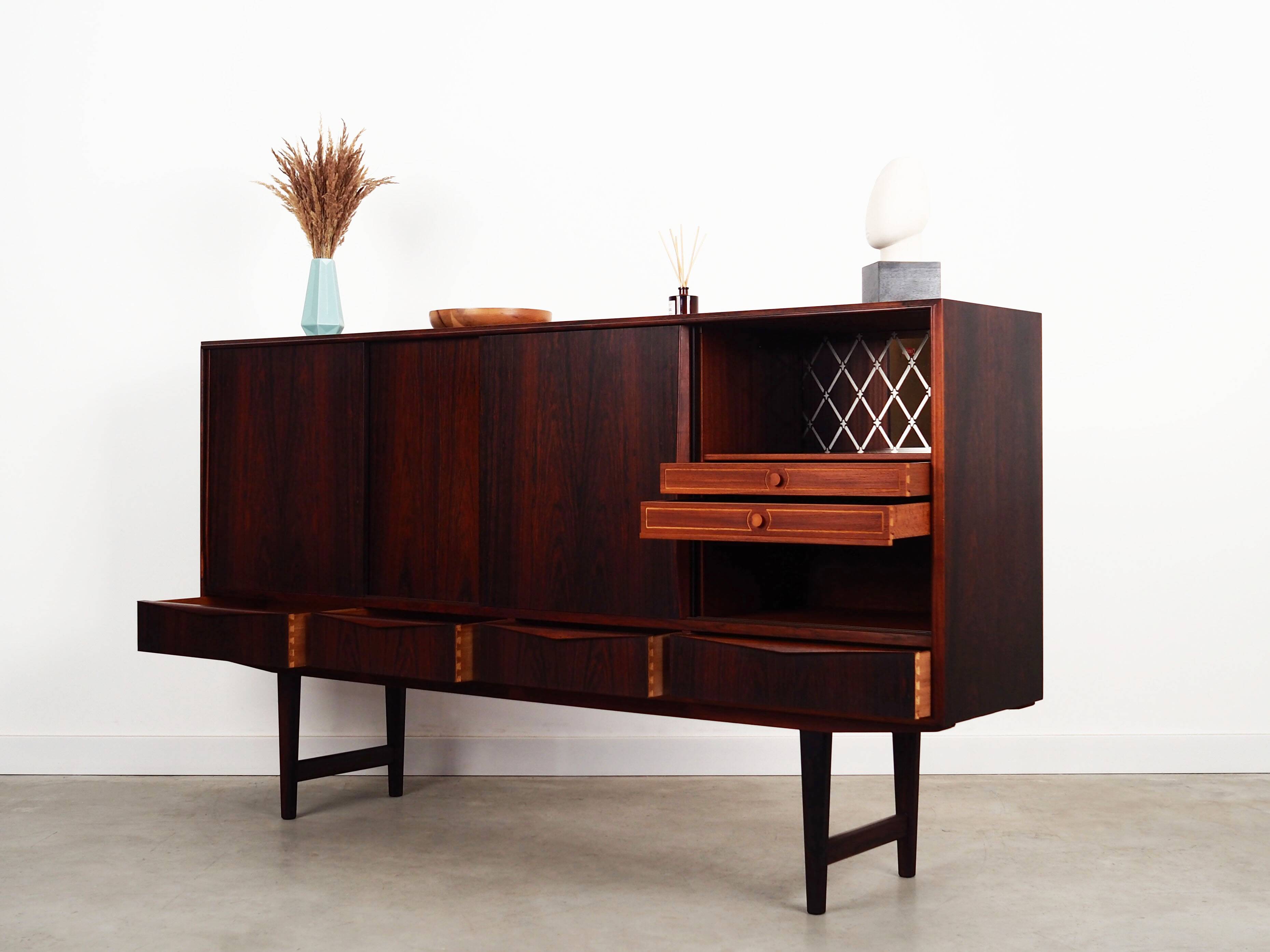 Rosewood highboard, Danish design, 1960s, designer: E.W. Bach