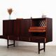 Rosewood highboard, Danish design, 1960s, designer: E.W. Bach