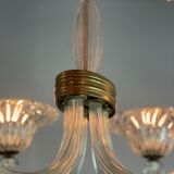 Venetian chandelier in murano glass by seguso circa 1950