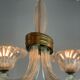 Venetian chandelier in murano glass by seguso circa 1950