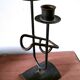 Large brutalist candle holder bottle holder design 60s