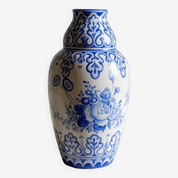 Grand vase faïence décoré main Odyv
