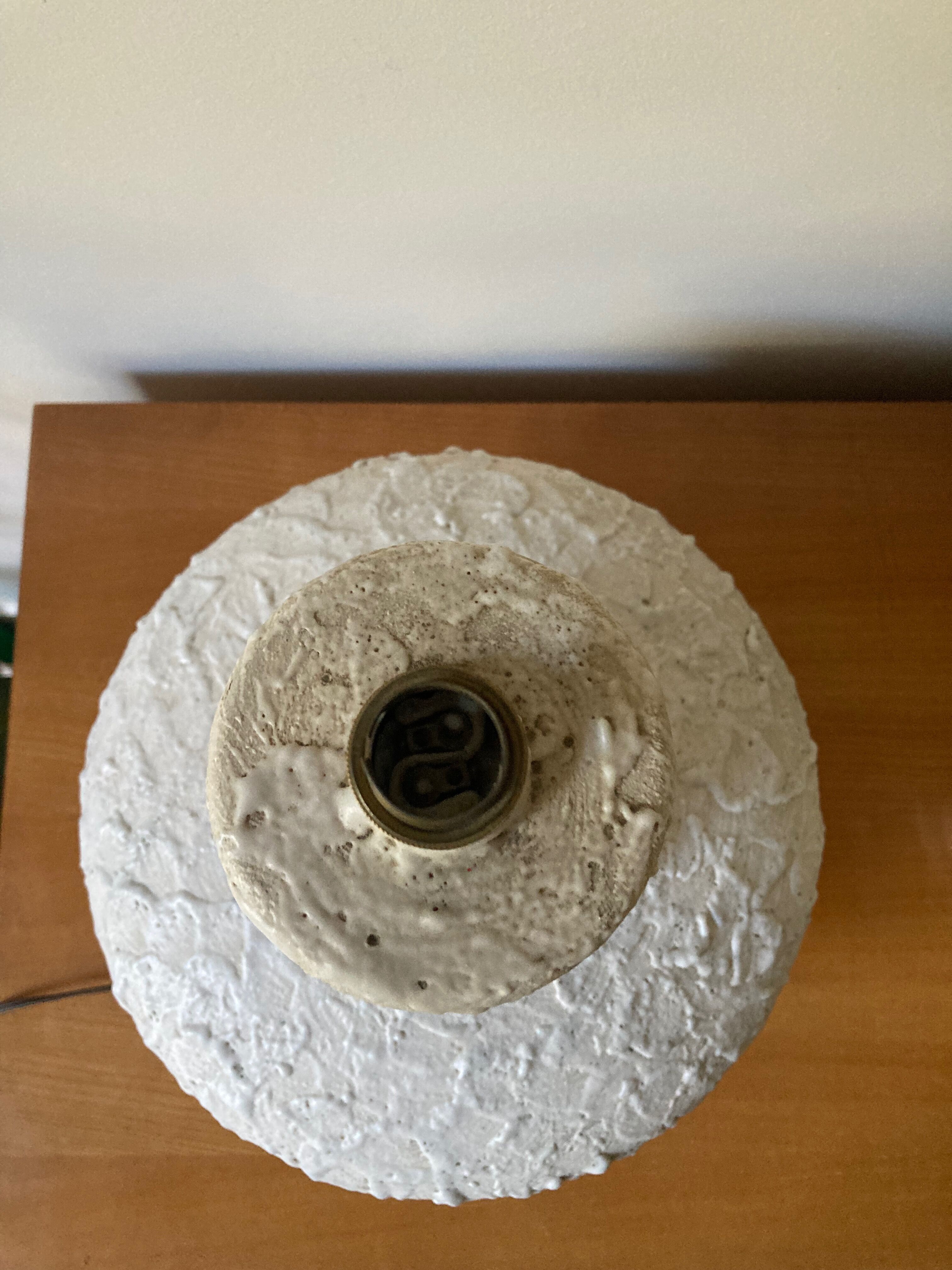 Large vintage ceramic lamp foot 50s