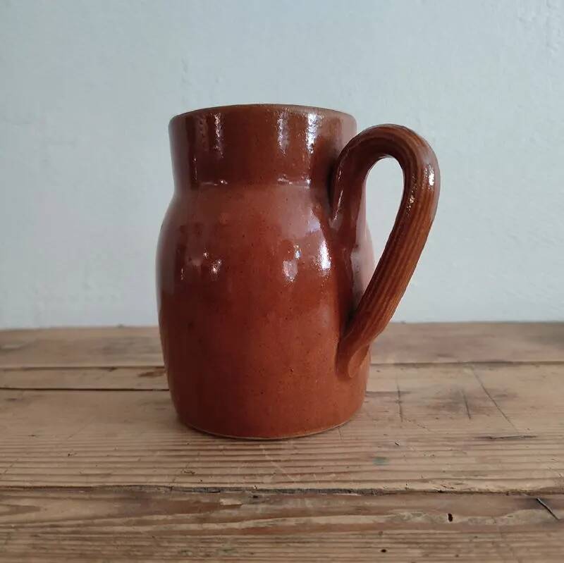Glazed stoneware jug
