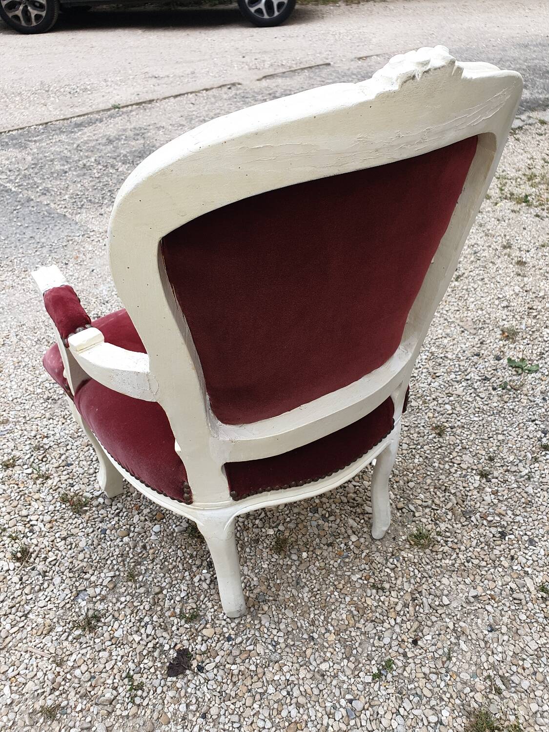 Louis XV child's cabriolet armchair