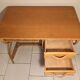 Louis Sognot vintage rattan desk and chair