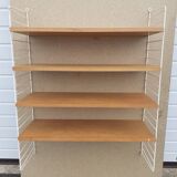 Shelf type string in beech and metal year 70 scandinavian style.