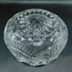 Vide-pocket / crystal cup with floral decoration