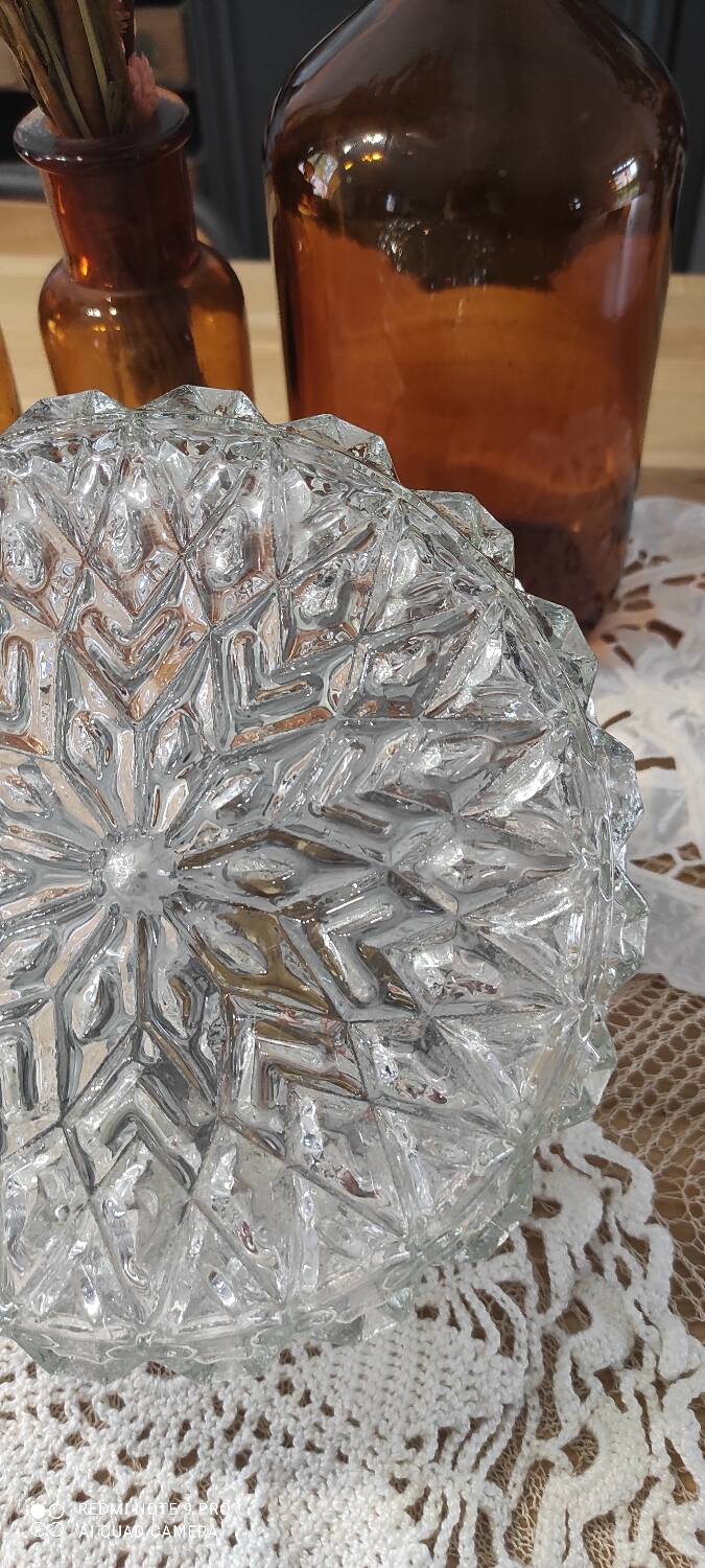 Wall light, ceiling light vintage glass