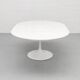 Extendable custom Knoll Tulip Dining Table, 1980