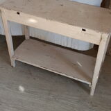 Patinated fir console