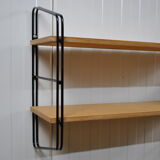 1970s modular wall-mounted bookcase shelf