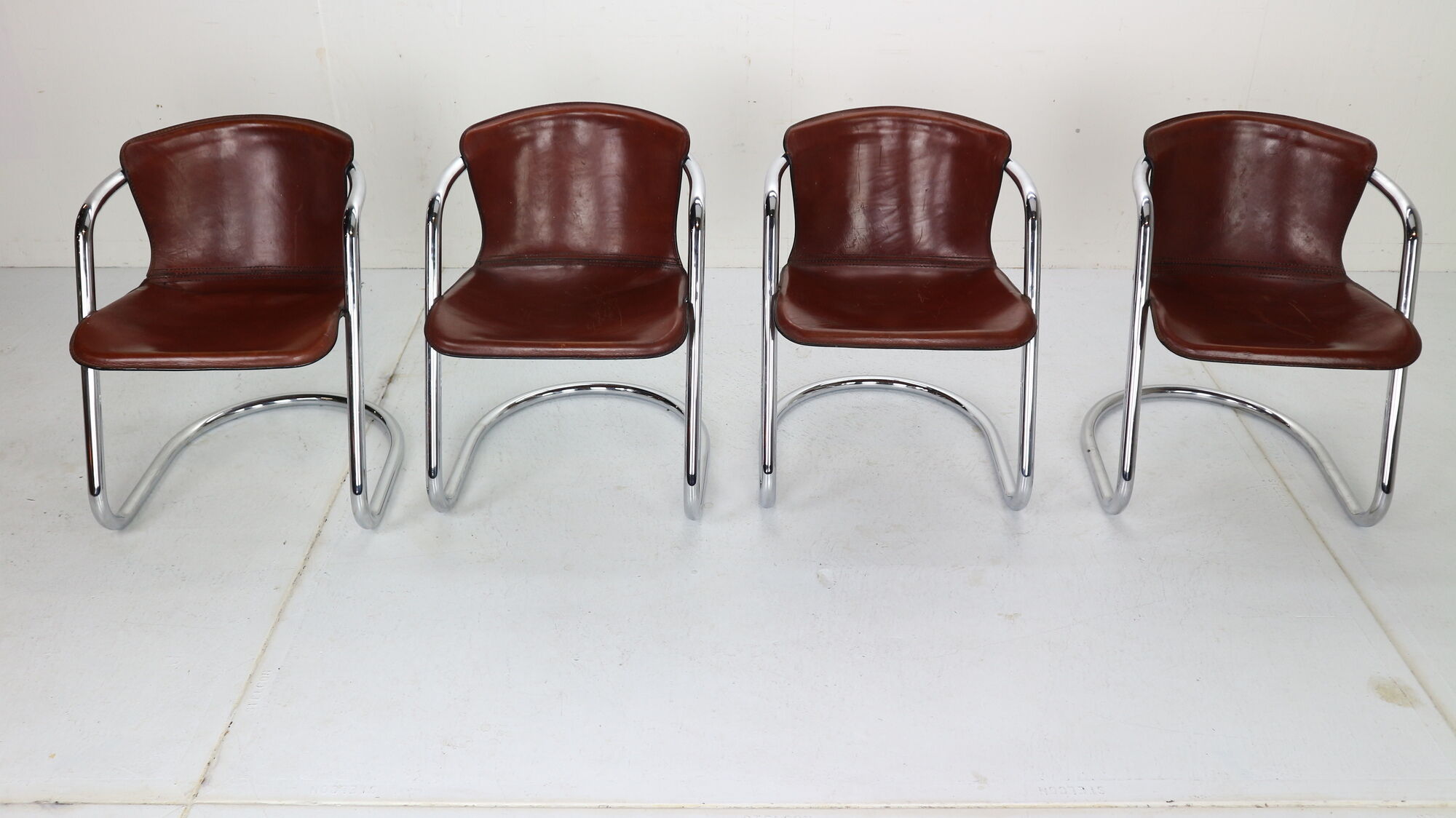 Set of 4 chairs for Cidue, 1970s, Italy