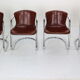 Set of 4 chairs for Cidue, 1970s, Italy