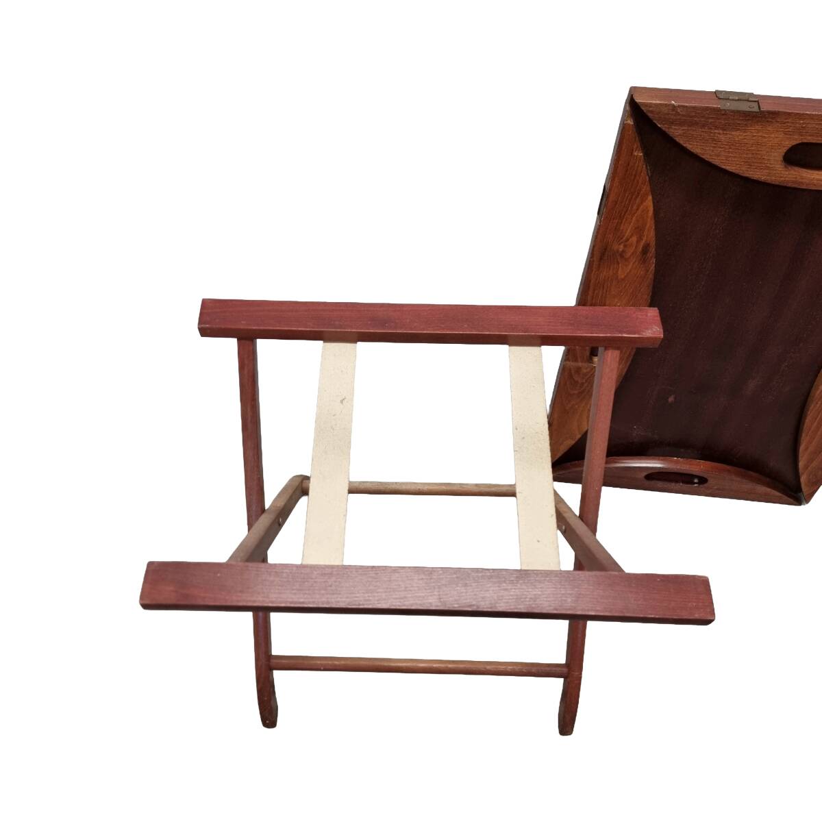Vintage Mahogany Coffee Table With Tray, 1970s