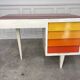 Sixties desk in wood and glass