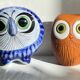 Vintage Handmade Ceramic Owls