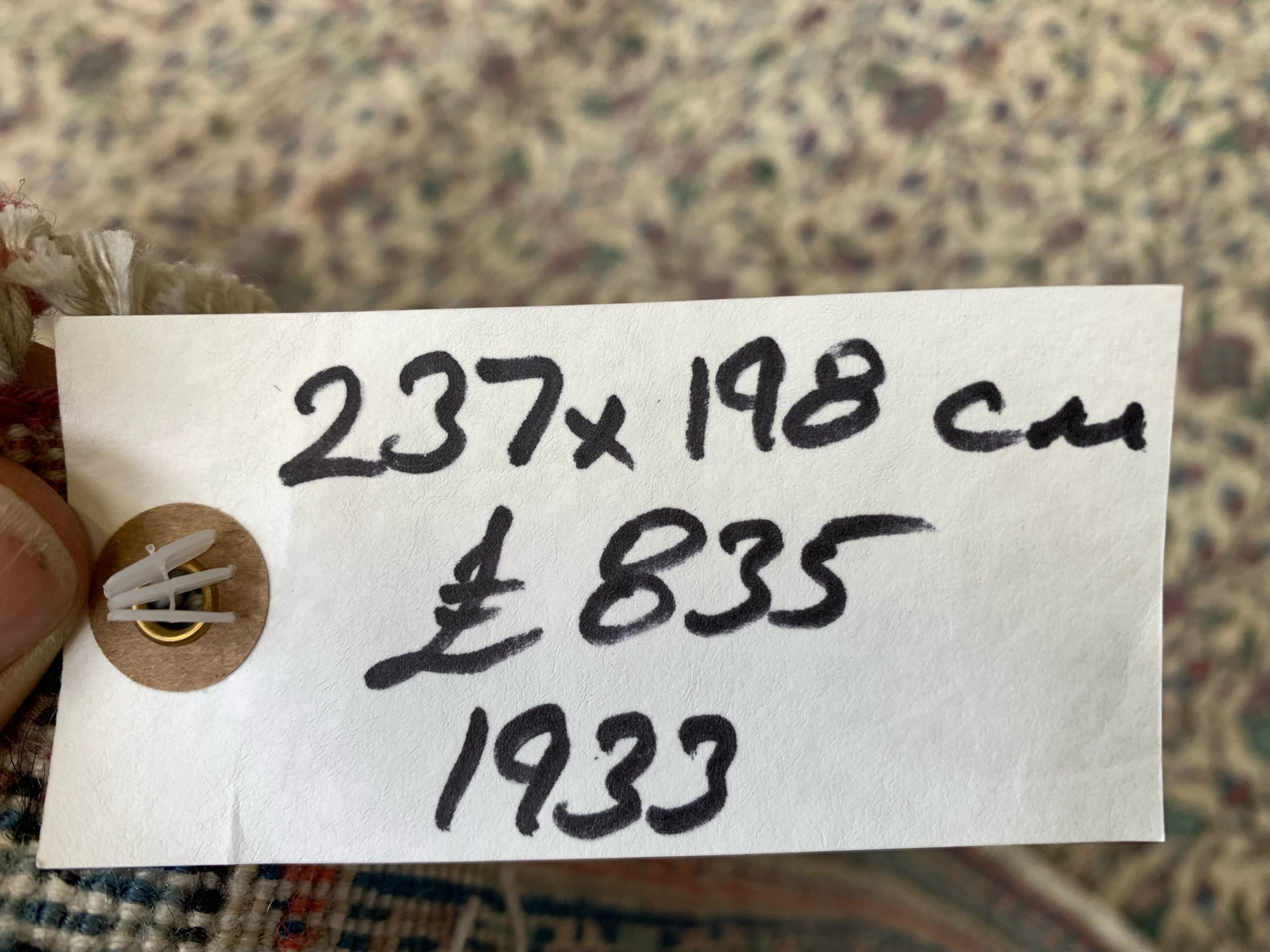 Vintage Turkish Rug 237x198 cm