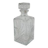 carafe à whisky en verre 1970 26 X 9.5 cm