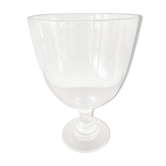 Coupe sur pied en verre épais