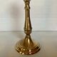 Pair of brass candle holders