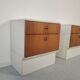 Pair of teak bedsides Scandinavian style 70s