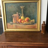 Still life painting on canvas