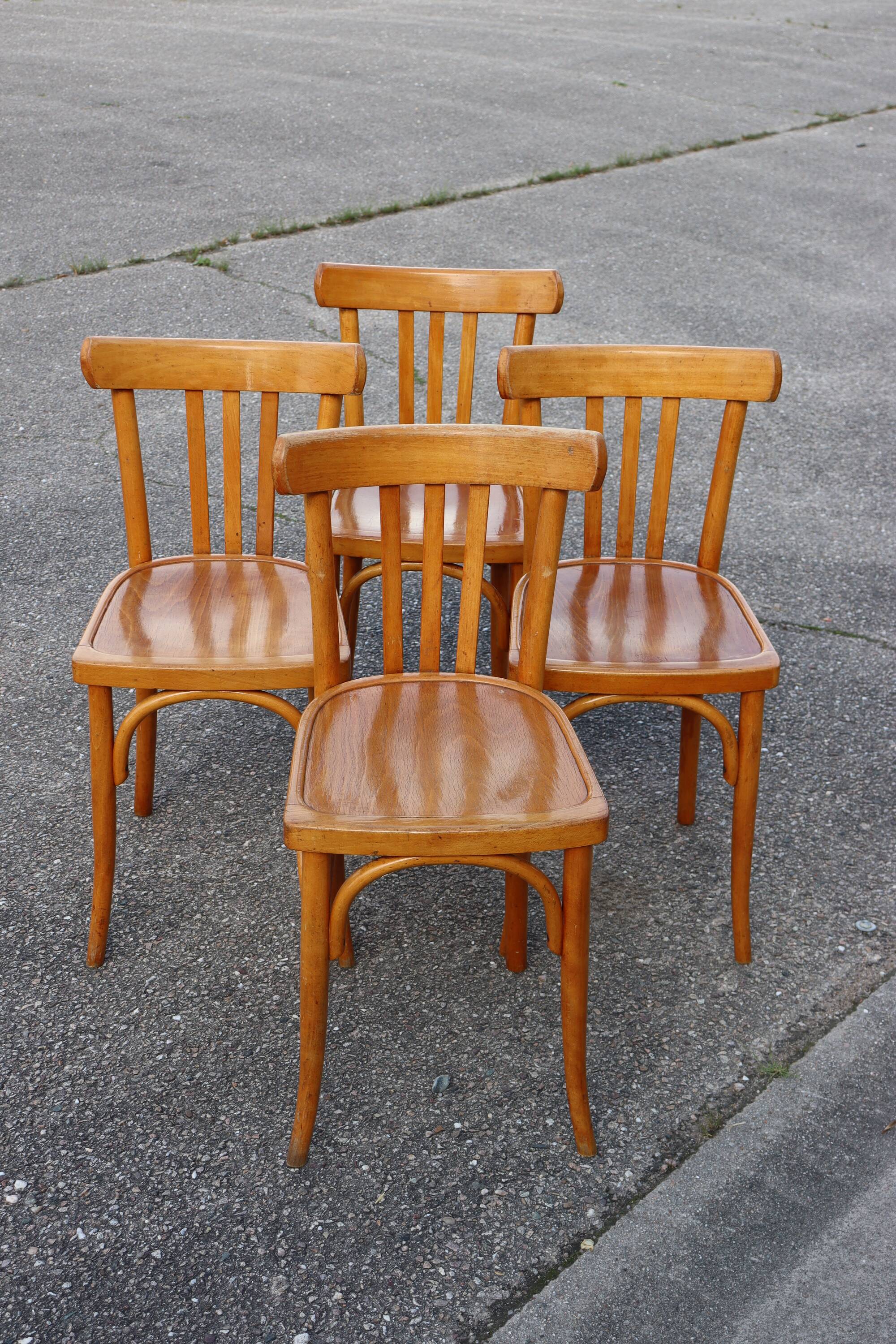 Set of 4 Baumann bistro chairs