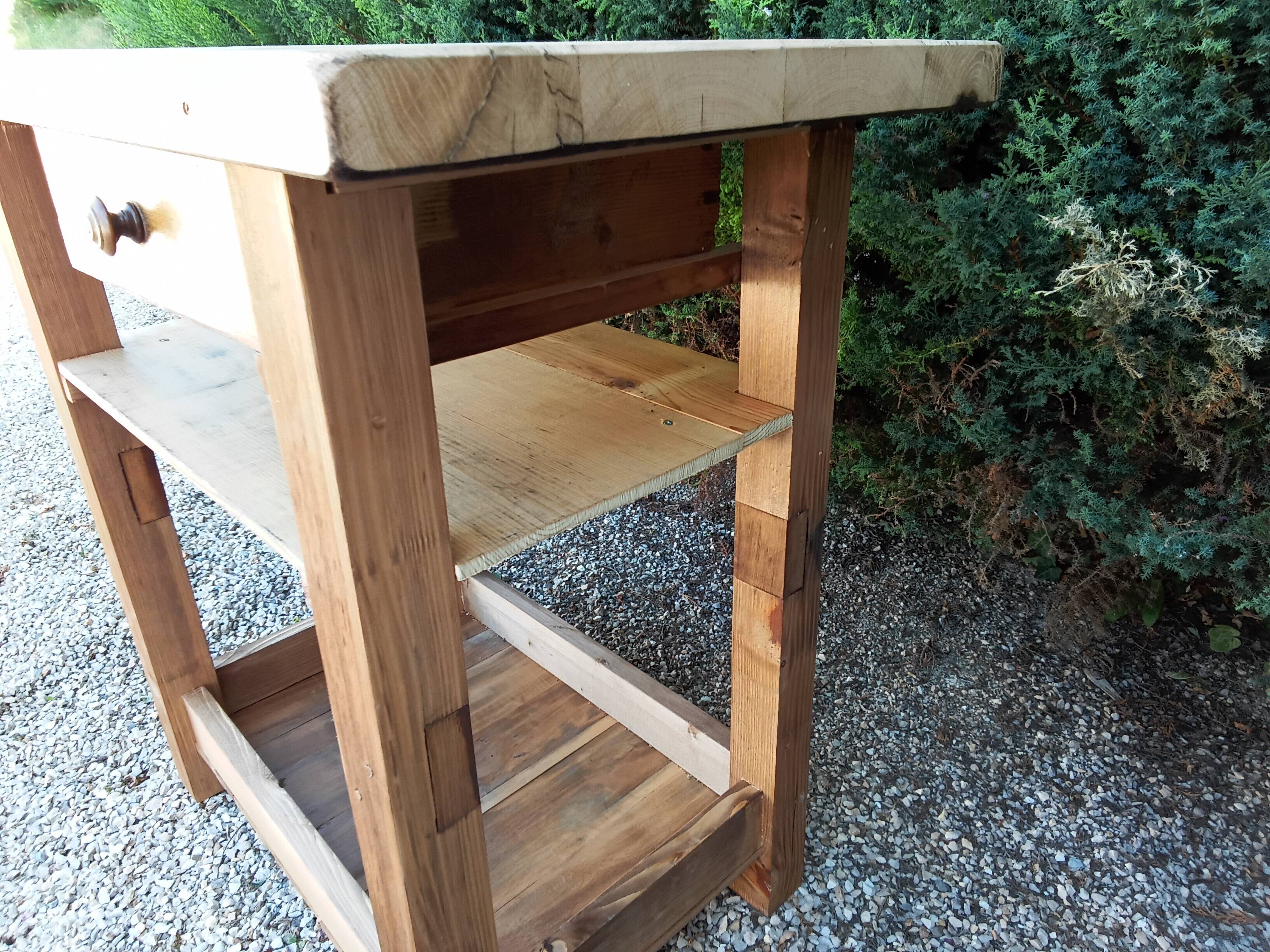 Solid wood table