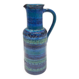Rimini Blue Ceramic Pitcher Vase by A. Londi and F. Montelupo for Bitossi