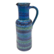Vase pichet en céramique bleue de Rimini par A. Londi et F. Montelupo pour Bitossi