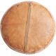 Pouf en Cuir Marocain Artisanal - Fait Main - Livré farci - Ottoman, repose-pieds, coussin de sol