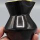 Old ceramic pitcher design vintage black yellow dlg vallauris elchinger