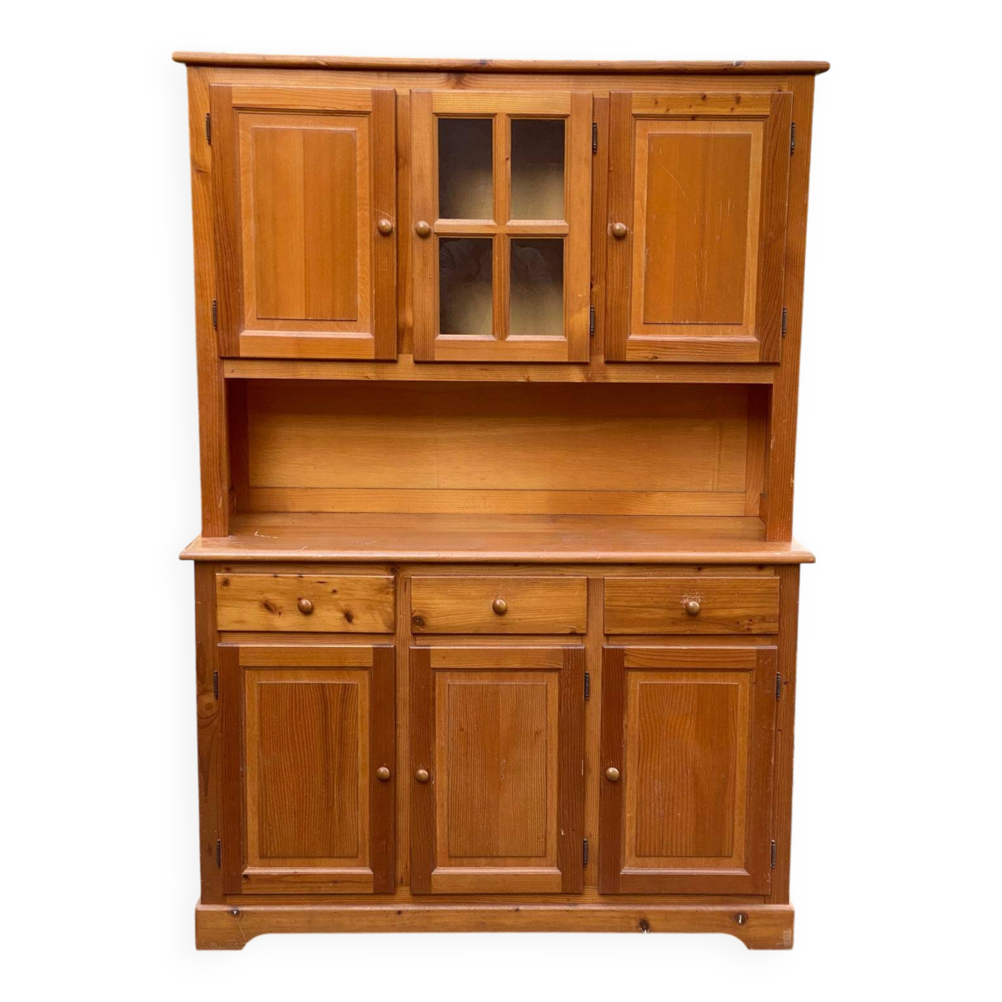 Scandinavian wardrobe in solid pine from the 1980s.