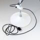 Mid Century Modern White Metal Floor Lamp by Elio Martinelli, 1970s