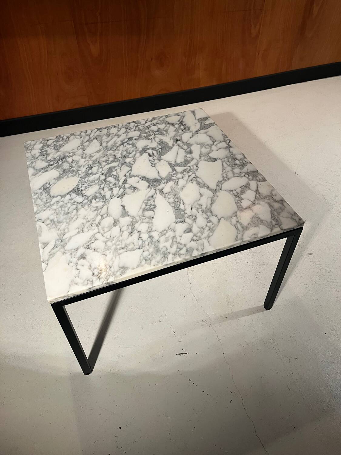 Vintage 1970s Calacatta marble coffee table