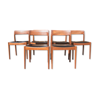 Series of 6 Danish chairs Møbelfabrik
