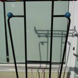 1960s wall-mounted coat rack with colored balls