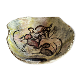Vallauris rock ceramic basket 1950