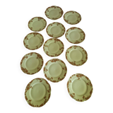 Lot of 11 Porcelain Dinner Plates Plus Presentation Dish Manufactured