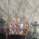Vintage bamboo and rattan magazine holder 1960