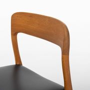 Set of 6 dining chairs by Niels O. Møller, Model 75