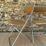 Chaises pliantes vintage chromées