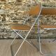 Chaises pliantes vintage chromées