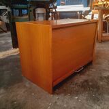 Vintage low curtain cabinet