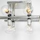 Large Sputnik atomium chrome suspension light by Kalmar, Austria, 1970s.