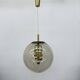 Doria Leuchten globe glass hanging lamp , 1970s