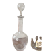 Vintage 60s chiseled glass decanter
