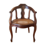 Old cane office chair