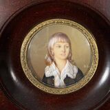 Miniature signed Hil hand painted mid-20th century Prince Adolphe